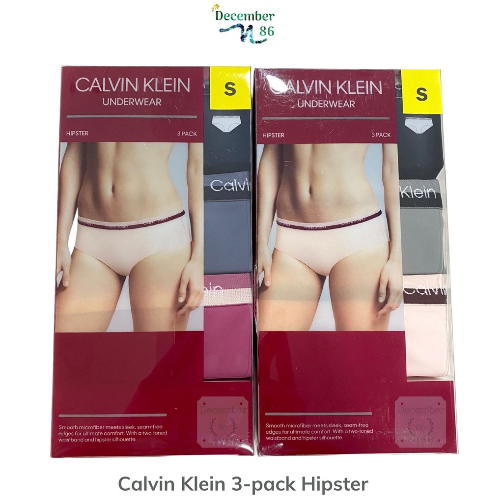 Quần lót nữ Calvin Klein 3-Pack Hipster Underwear | Shopee Việt Nam