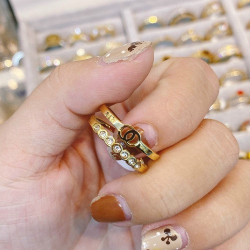 Nhẫn Nữ Sang Trọng Thép Titan Ko Rỉ TT 3579