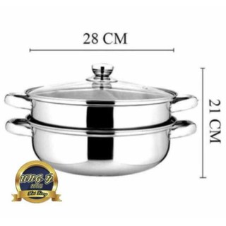 Nồi hấp inox 2 tầng POT size 28cm