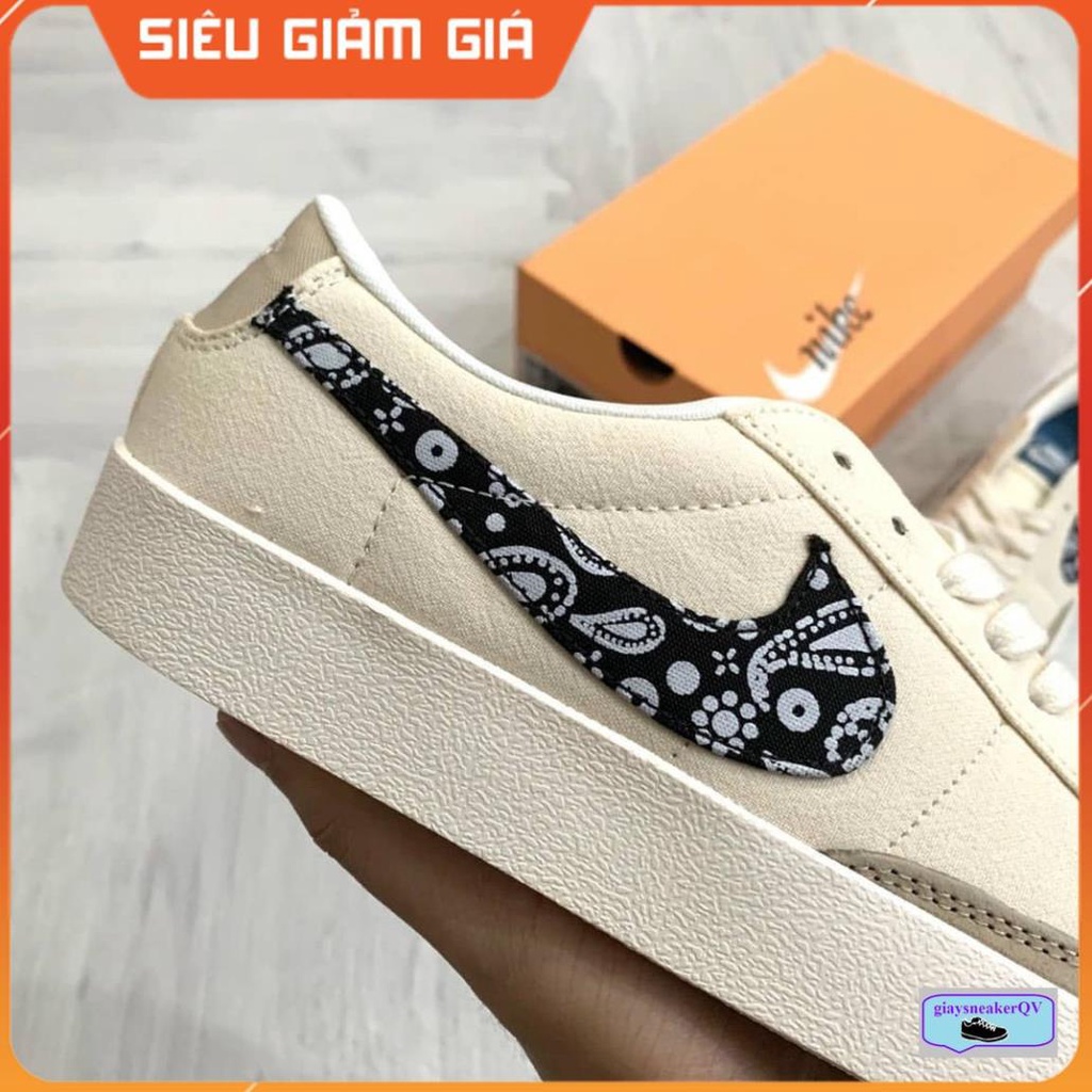 Giày thể thao Blazer Low '77 scott custom x OG trắng sữa siêu năng động, mẫu mới dành cho nam nữ