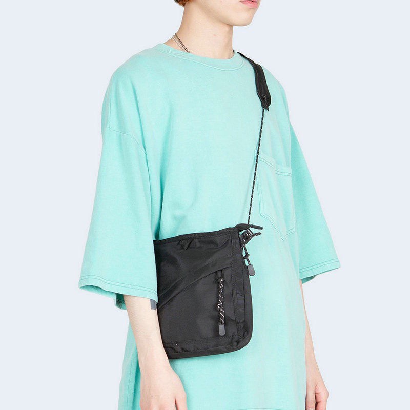 Túi Đựng Điện Thoại Đeo Vai / Một Bên Vai Trung Tính Bằng Nylon Gọn Nhẹ Đơn Giản Phong Cách Hàn Quốc