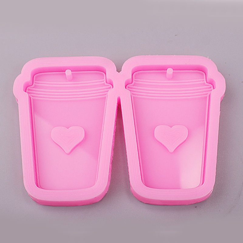 Khuôn silicone làm mặt dây chuyền hình tách cà phê DIY