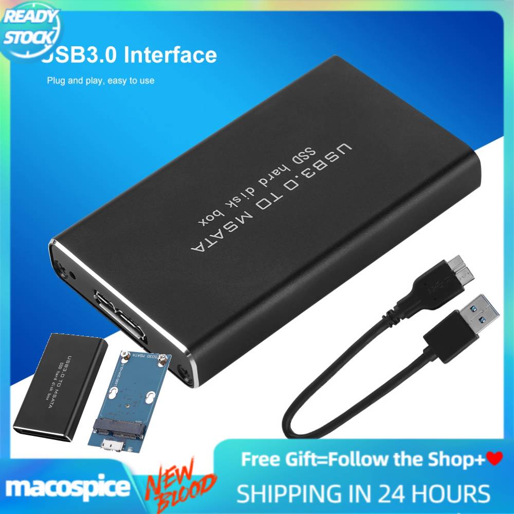 Hộp Chuyển Đổi Macospice Usb 3.0 Sang Msata Mini Pci-E Ssd Box