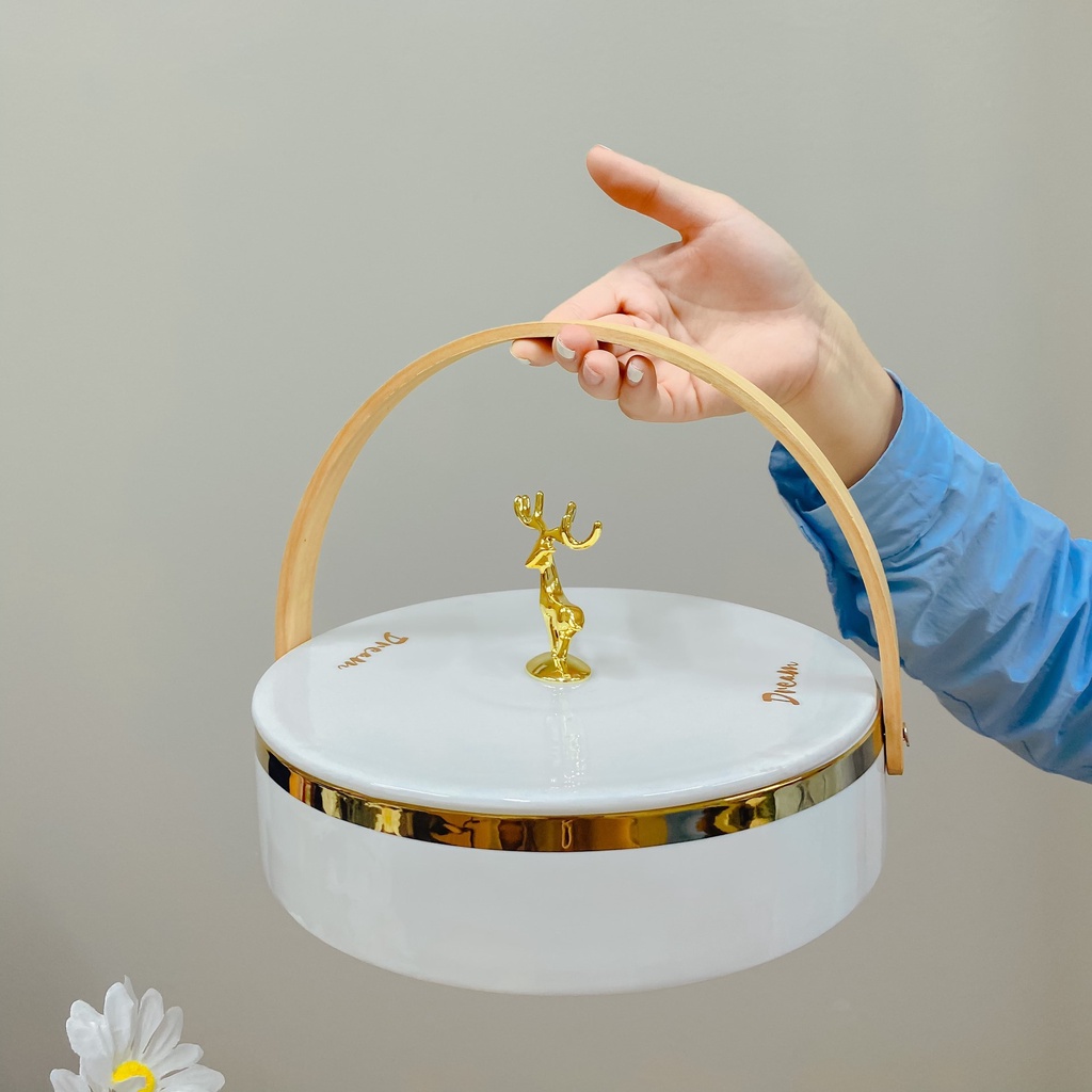 Khay Sứ Đựng Mứt Tết Khay Bánh Kẹo Hoa Quả Trang Trí Nhà Cửa Bé Bebeshop