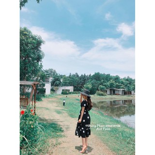 Váy chấm bi