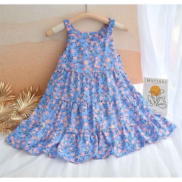 Váy 2 dây xòe tầng đũi tơ ( nhiều mẫu )
