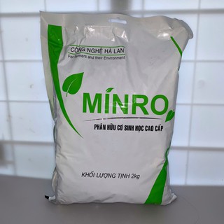 PHÂN BÓN HỮU CƠ SINH HỌC MINRO (VIÊN NỞ) bịch 2kg