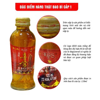 3 chai nước hồng sâm củ KGS