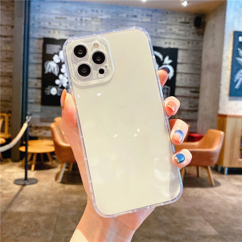 Ốp Lưng tương thích iphone Trong Suốt bảo vệ Camera cho IP 11 Pro Max 13 Pro Max 12 Pro Max Xr X Xs Max 6s 6 8 Plus 7 Plus