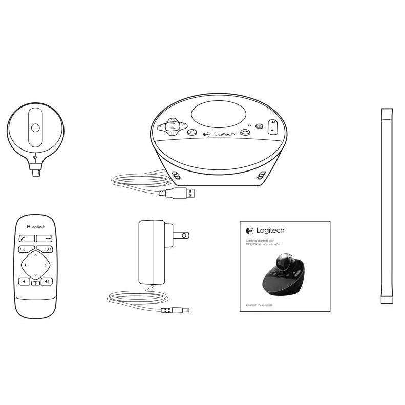 Webcam hội nghị Logitech BCC950 - Webcam Tích hợp Micro - Hàng Chính Hãng
