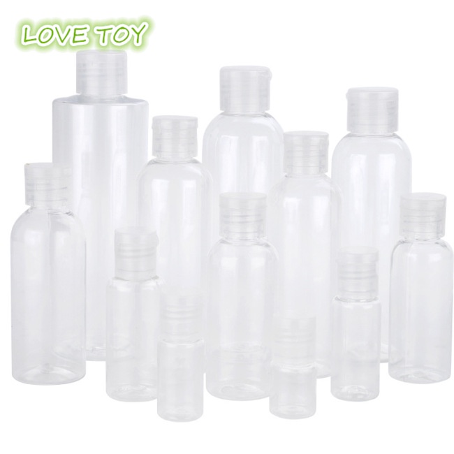 Nkodok 10 20 30 50 Chai nhựa 100ml PET Nắp trong suốt Chai phụ mỹ phẩm Chai lật