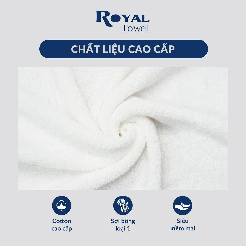 Khăn lau đầu khách sạn siêu dày Royal 35x80cm với sợi bông cotton dày thấm hút tốt