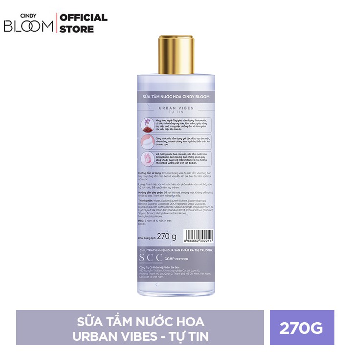 Sữa Tắm Nước Hoa Cindy Bloom Urban Vibes 270g | BigBuy360 - bigbuy360.vn