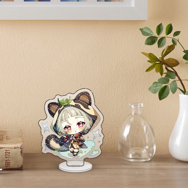 Mô hình đứng bằng acrylic mô phỏng nhân vật trong game Genshin Impact để bàn trang trí