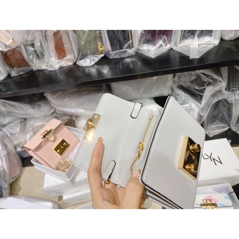 Ví lyn gấp mini kèm dây đeo