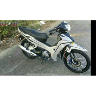 Tem trùm honda Blade đen bạc cực chất