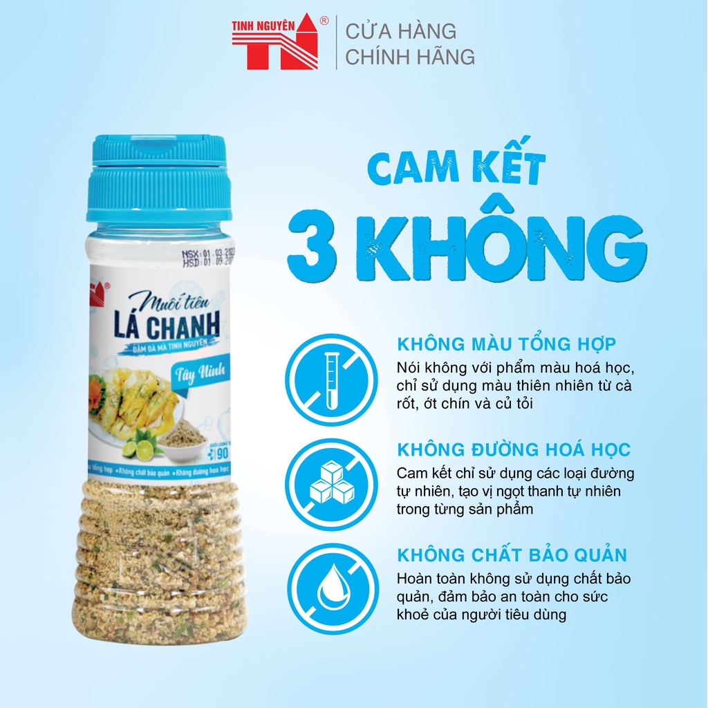 Muối Tiêu Lá Chanh Tây Ninh Tinh Nguyên (90g)