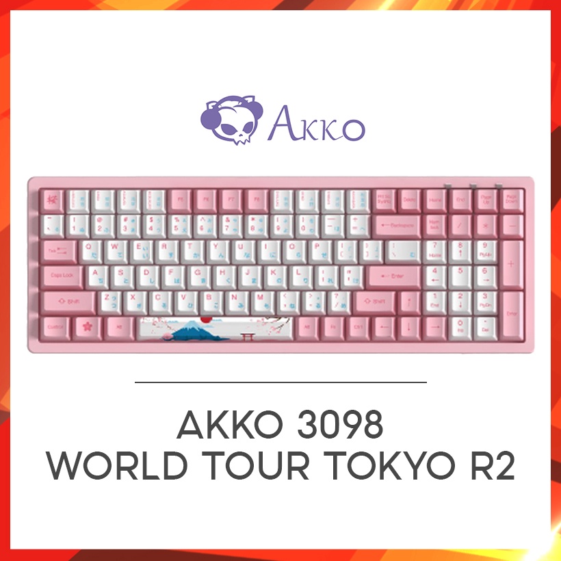 [Mã ELHAMS5 giảm 6% đơn 300K] Bàn phím cơ AKKO 3087/3108/3096 v2 World Tour Tokyo (Hàng chính hãng) - Bảo hành 12 tháng