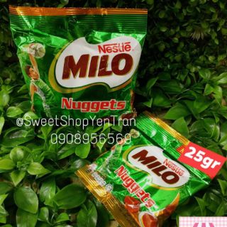 Kẹo Milo nuggets dạng viên gói 25g