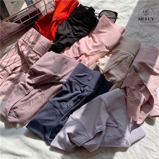 Quần lot cotton cao cấp 8889, quần chip hàng loại 1 cạp cao gen bụng nâng mông phối ren siêu đẹp ôm bụng.