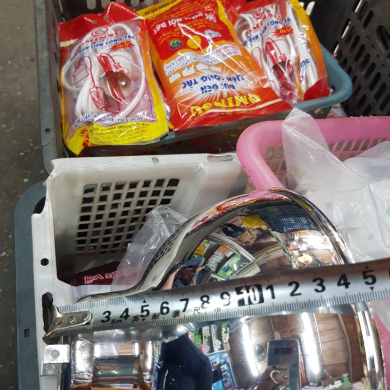 Chao đèn nhựa mạ bạc phản quang Nival 20cm