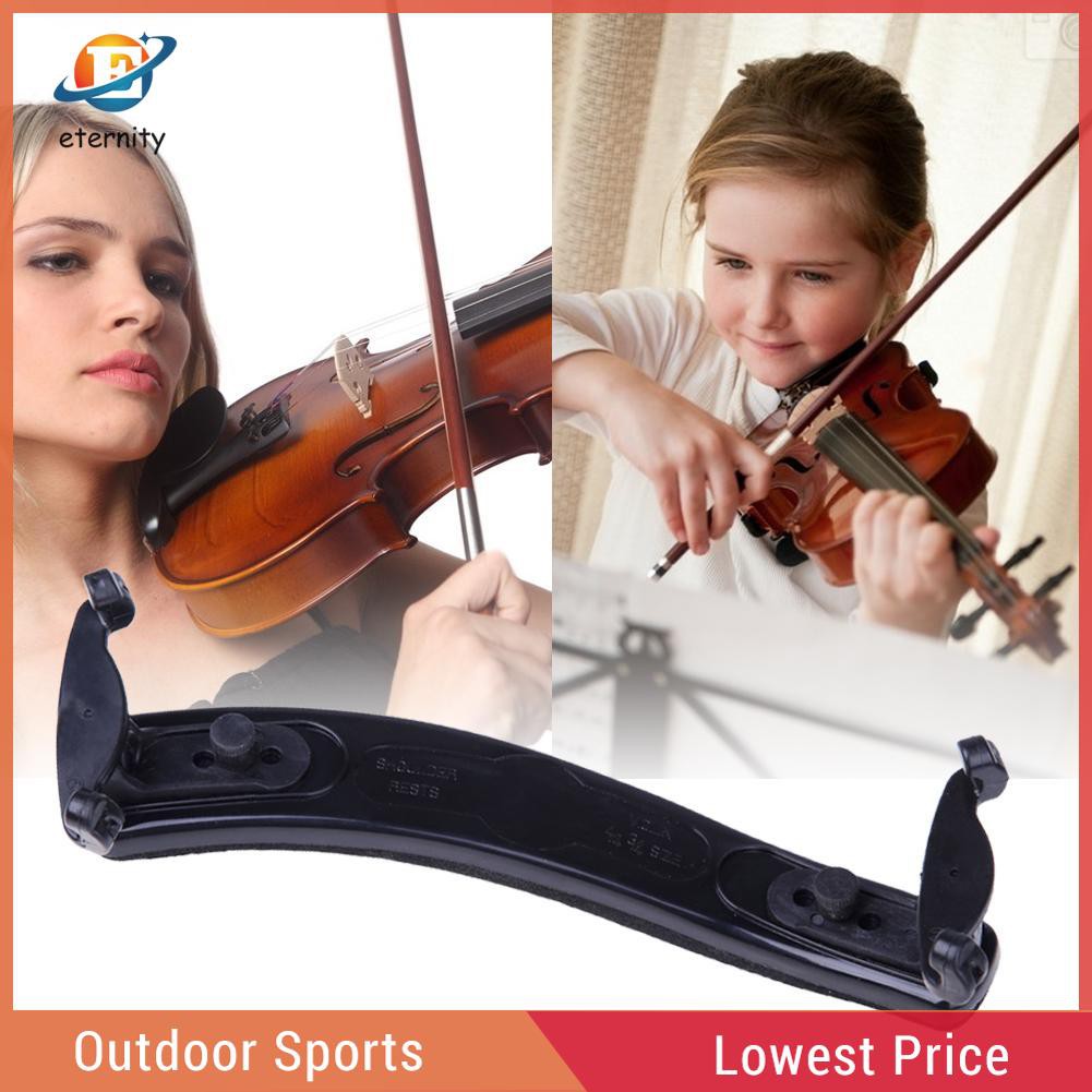 ※Eternity※Durable Violin Shoulder Rest Fully Adjustable Black Support for Violin 3/4 4/4 1/2※