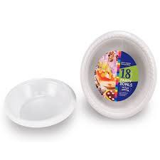 Bộ Đĩa Nhựa Trắng 18 Cái 17,5cm Uncle Bills OD0042