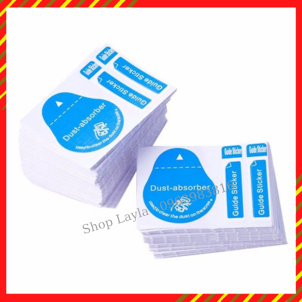 Miếng dính bụi màn hình - Miếng dán lấy bụi khi dán kính cường lực điện thoại