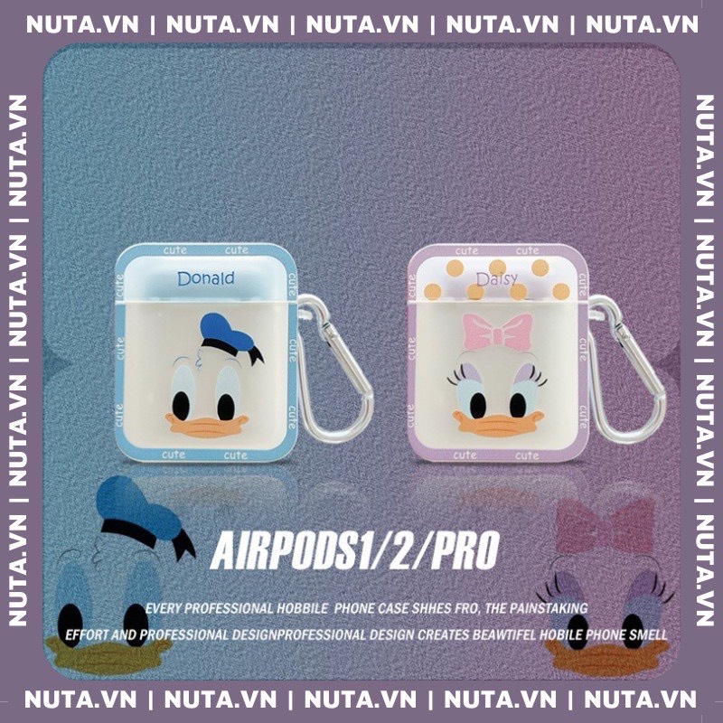 Vỏ bảo vệ tai nghe bluetooth Airpods , ốp Case cute, Airpods 2/pro - NHỰA CỨNG - NỦTACASE