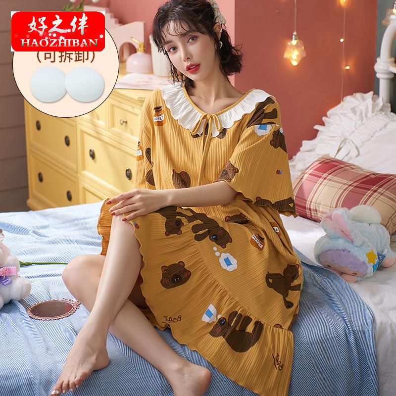 Đầm Ngủ Cỡ Lớn 4XL Có Miếng Đệm Ngực Tháo Rời Được | BigBuy360 - bigbuy360.vn