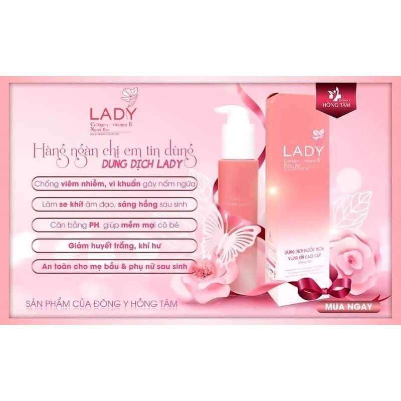 Dung Dịch Vệ Sinh Cao Cấp Lady 150ml (mẫu mới)