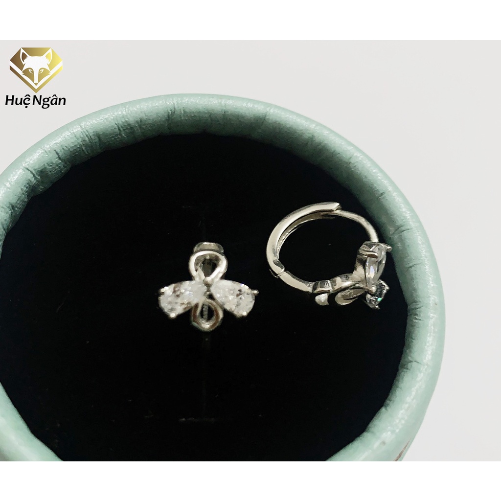 Bông tai bạc 925 Huệ Ngân - Nơ xinh RYE140493