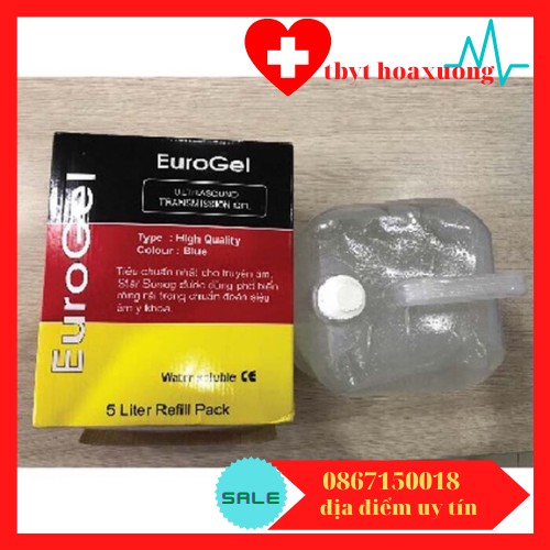 [giá tốt]Gel lạnh dùng cho triệt lông-siêu âm 5lít (màu trắng)