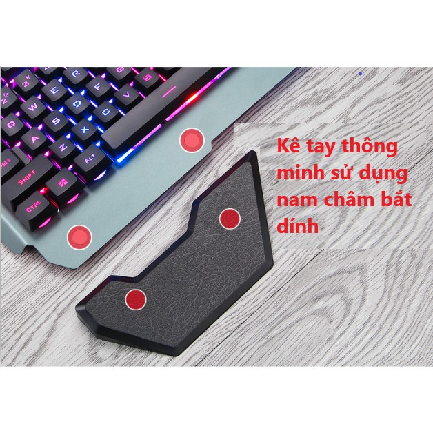 Combo Game Thủ - Bộ Phím, Chuột K618 Và Lót Chuột Siêu Lớn Led RGB Cao Cấp Bàn Phím 10 Chế Độ Led Khác Nhau