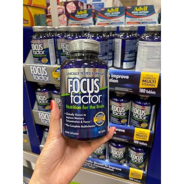 Viên Uống Bổ Não FOCUS Factor – Tăng Cường Trí Nhớ - 180 viên