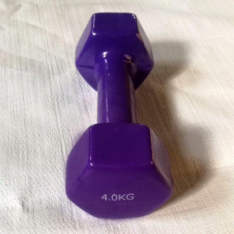 Tạ tay nữ lõi gang đặc bọc cao su 1kg-6kg tập gym,yoga chống trơn trượt, xước vỡ sàn Nhà(giao màu ngẫu nhiên)