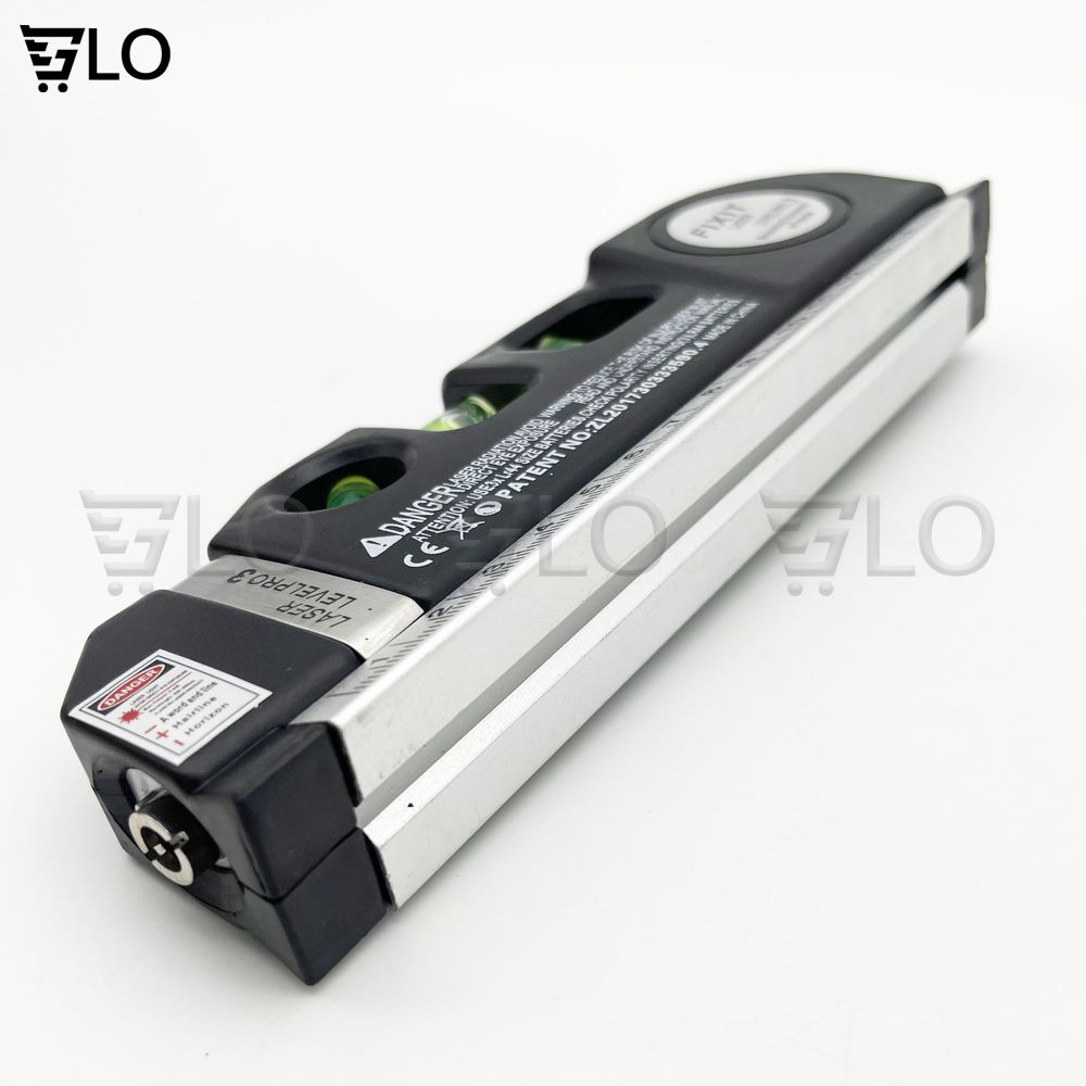 Thước Thủy Nivo Cân Mực Laser Đa Năng F2018 Fixit Laser Levelpro3 2 Tia Dọc Ngang + Tặng Kèm 3 Viên Pin