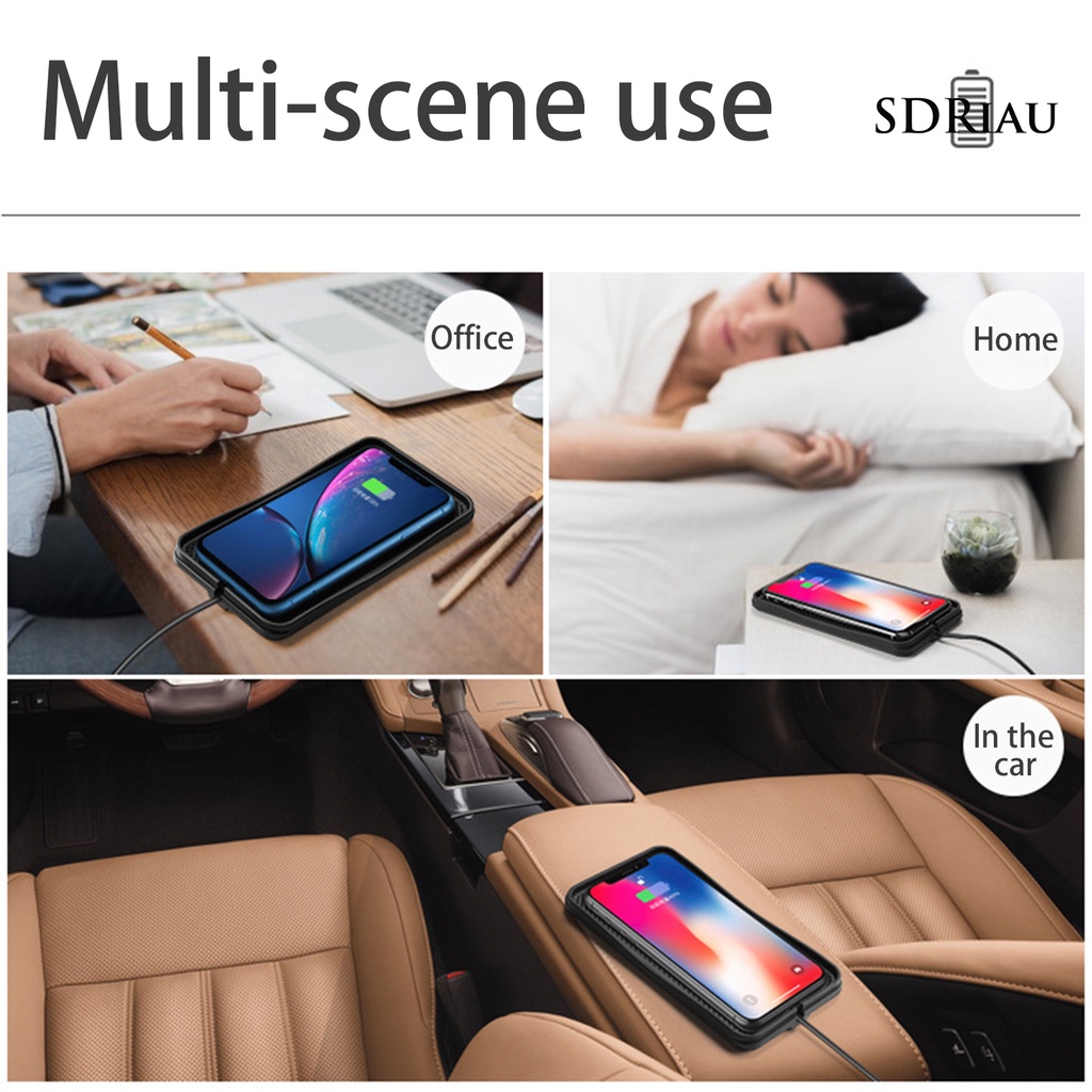 Đế Sạc Nhanh Không Dây C1755 Chống Trượt Cho Điện Thoại