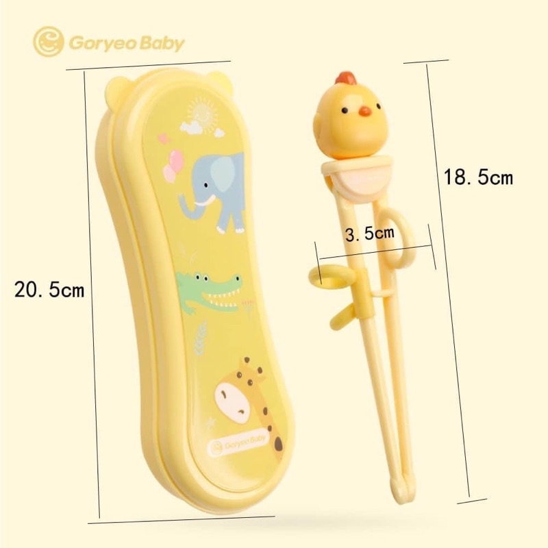 Bộ đũa thìa dĩa tập ăn Goryeo Baby cho bé 𝐁𝐞𝐞𝐡𝐨𝐮𝐬𝐞