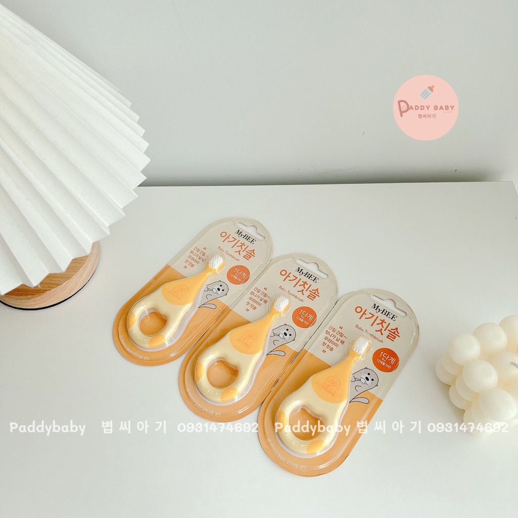 Bàn chải cầm tay tập đánh răng Mybee Hàn Quốc cho bé