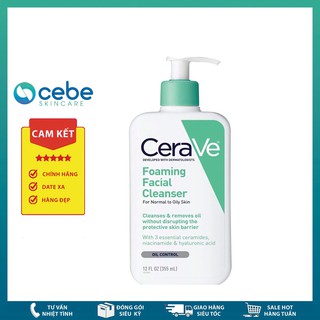 Sữa rửa mặt da dầu CeraVe Foaming Facial Cleanser (355mL)