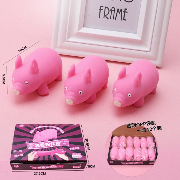 Squishy Heo Hồng Cát Gudetama Có Thể Kéo Dài Giải Trí Xả Stress Đáng Yêu Cực Vui Nhộn