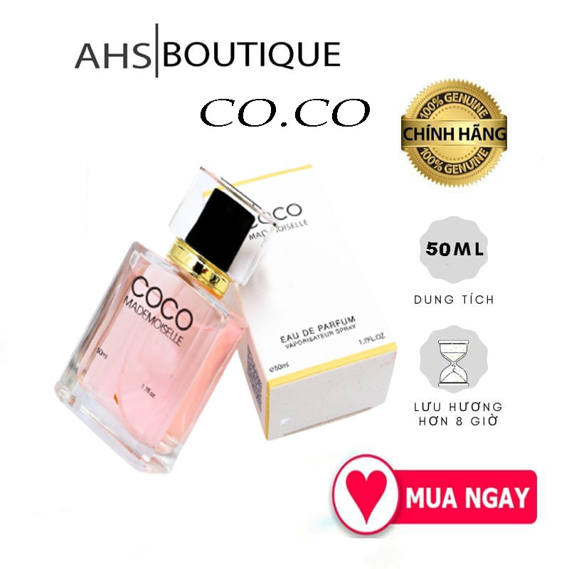 Nước Hoa Nữ Cao Cấp Coco Thơm Dai 50ml Chai Vuông