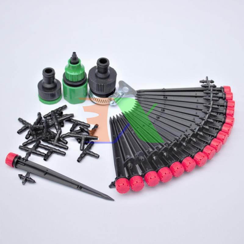 Bộ Kit 16 Que cắm 8 tia đầy đủ dây, phụ kiện TX-DIY-071, Béc tưới hoa cây cảnh tự lắp DIY