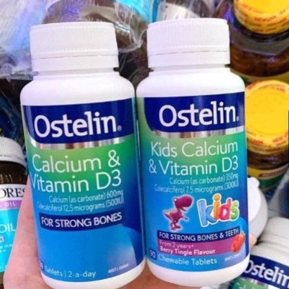 Canxi Ostelin Kids Cho Bé_ Vitamin D Và Calcium Ostelin Kids