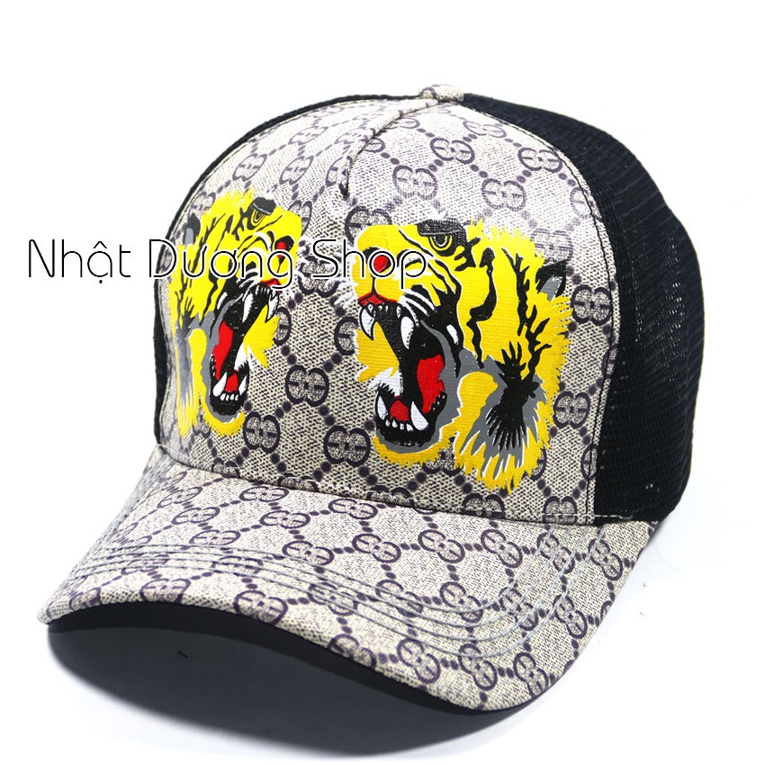 Nón kết lưới thêu họa tiết đầu con Hổ phong cách, cá tính pha chút bụi bặm thích hợp cho các bạn nam và nữ