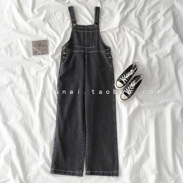 Yếm Bò Túi Ngực Màu Xanh Đen Trendy UNISEX Có Size | BigBuy360 - bigbuy360.vn