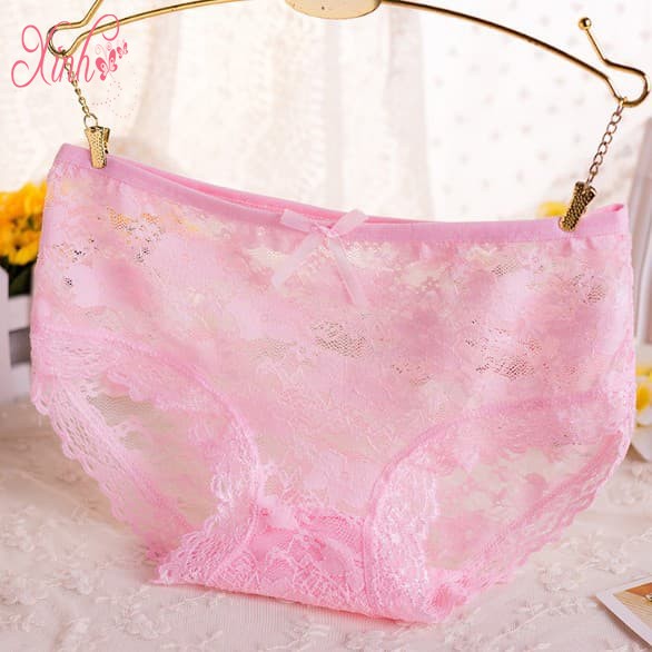 Quần Lót Ren Hoa Gắn Nơ Cute Điệu Đà | BigBuy360 - bigbuy360.vn