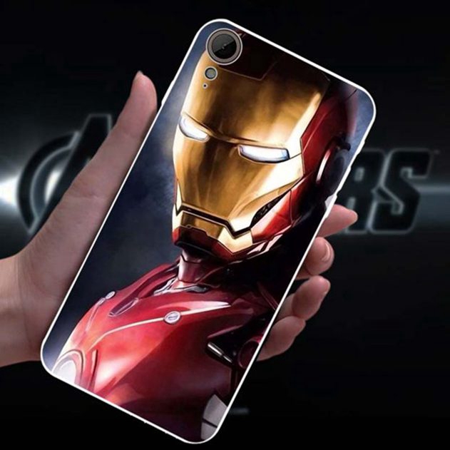 Ốp điện thoại silicon hình Iron Man 2 cho HTC Desire 526 530 630 650 626 820 825 828 830 10 Pro EVO
