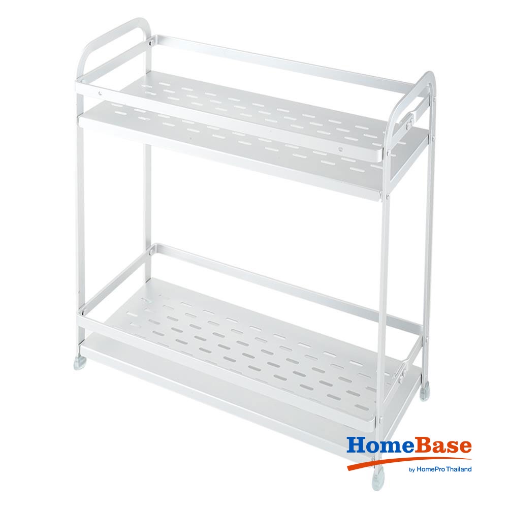 HomeBase KECH Kệ bếp nhôm 2 tầng W15.6xD32.8xH35.7cm